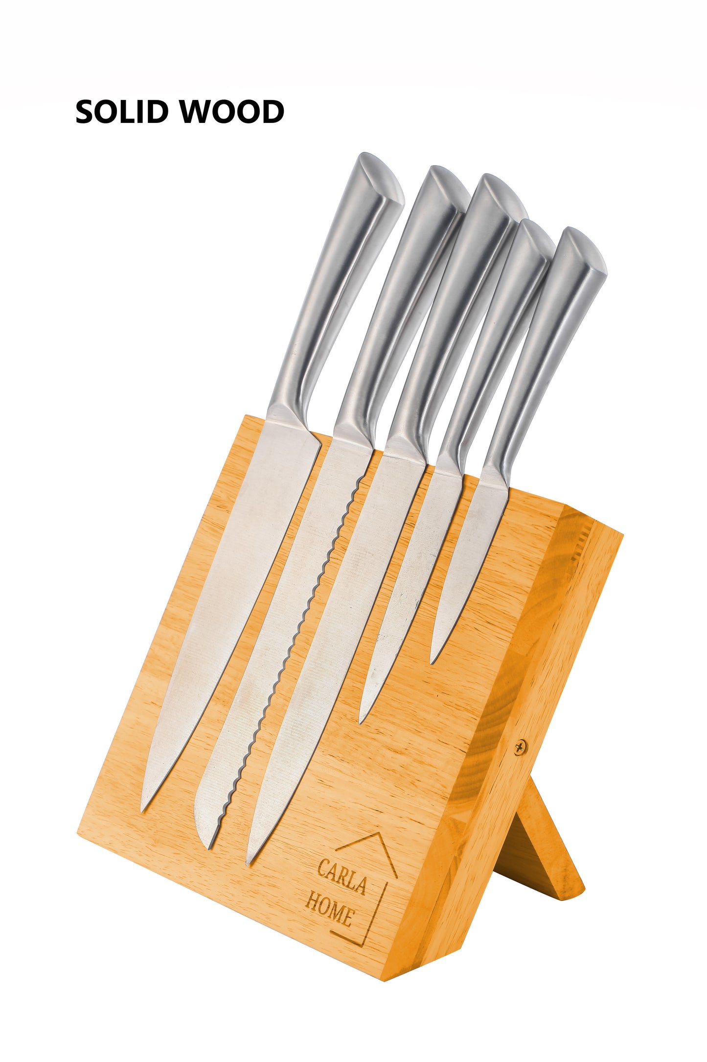 Natural Bamboo Magnetic Knife Block Holder