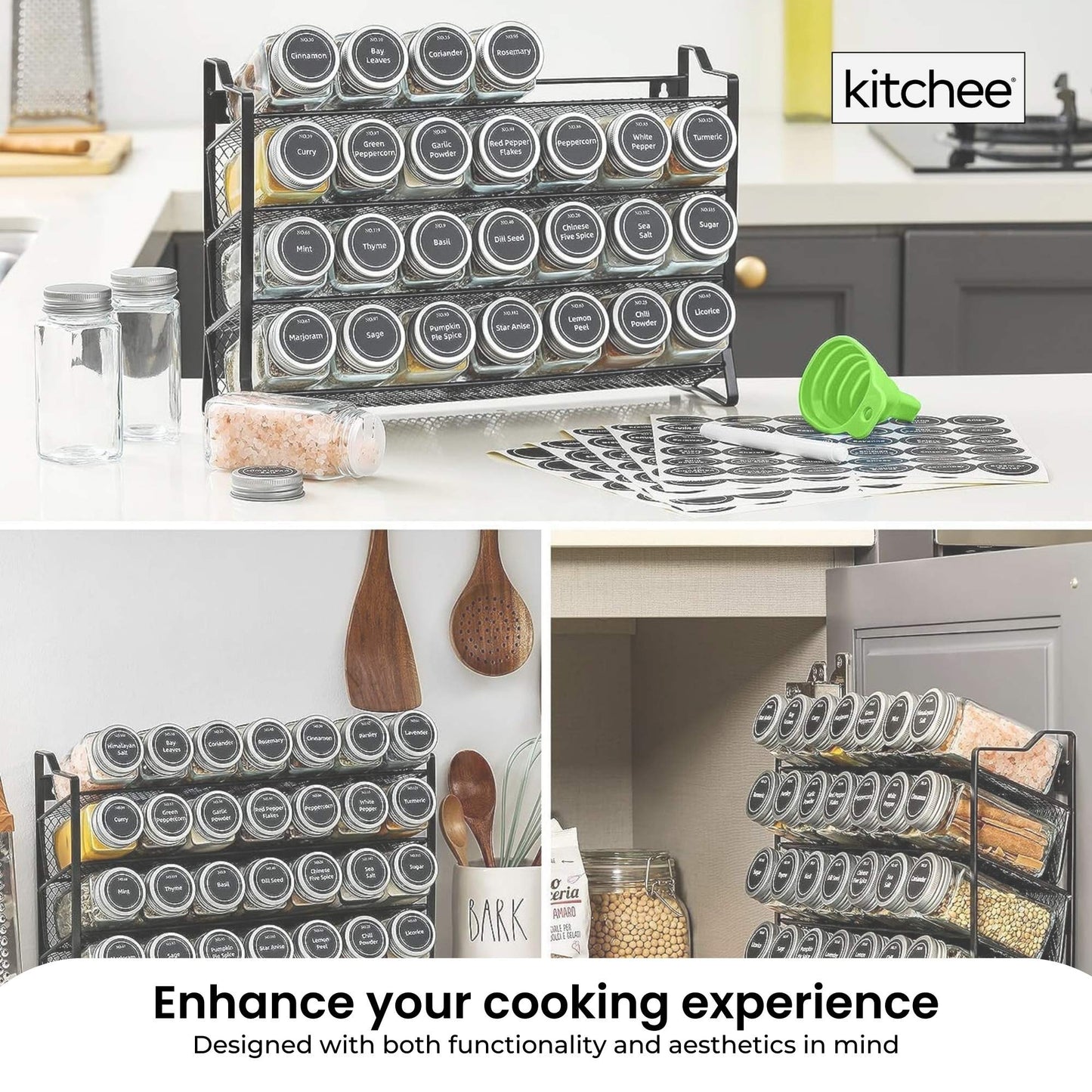 4 Tier Metal Spice Rack