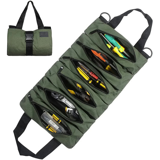 5-Pocket Roll-Up Tool Bag Organizer