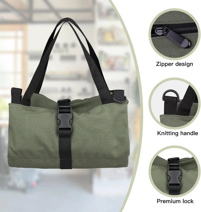 5-Pocket Roll-Up Tool Bag Organizer