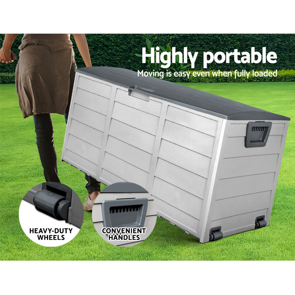 Outdoor Storage Box 290L - Grey Storage Nook
