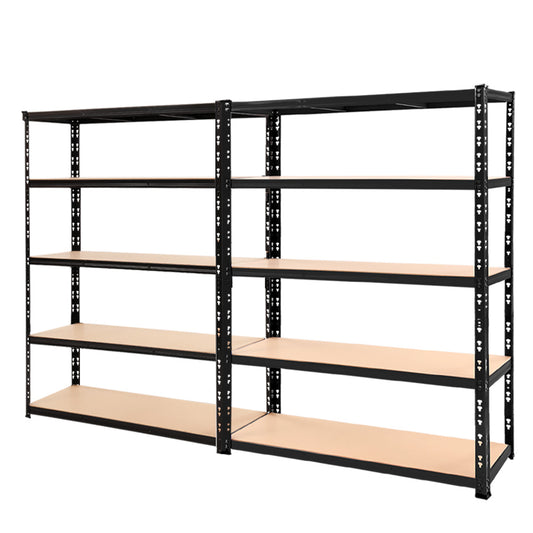 Garage Shelving Warehouse Rack  2.4MX1.8M Pallet Racking Storage Steel Black