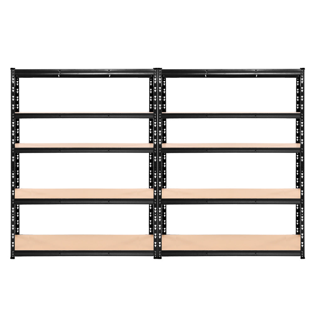 Garage Shelving Warehouse Rack  2.4MX1.8M Pallet Racking Storage Steel Black